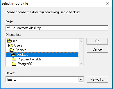 server install point to backup